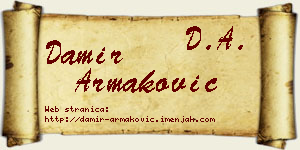 Damir Armaković vizit kartica